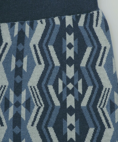 チチカカ（チチカカ）の「キカ柄ニットパンツ（その他パンツ・レディース・ネイビー/グリーン/ブラック・FREE）」の17枚目の写真