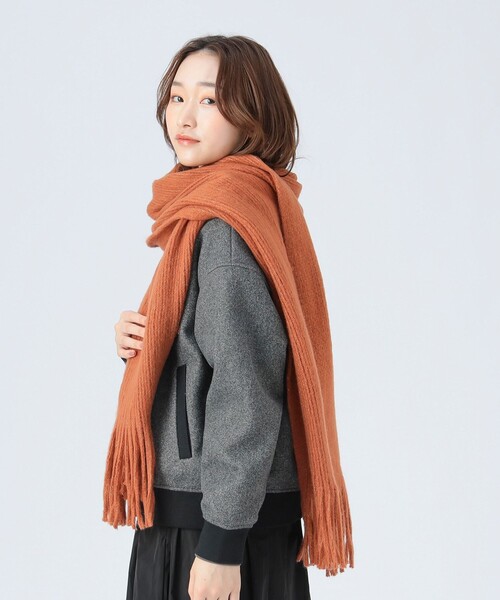 BEAMS HEART（ビームスハート）の「ラメ糸ミックス ストール（ストール/ショール・レディース・ブルー/ブラック/ホワイト系その他5/パープル/オフホワイト/ブラウン・ONE SIZE）」の9枚目の写真