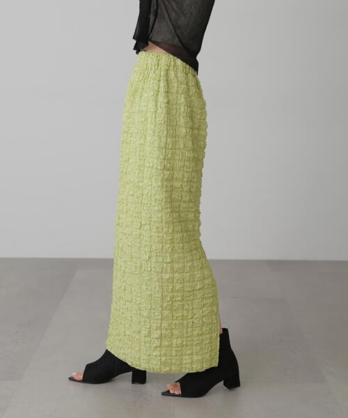 FREE'S MART（フリーズマート）の「◆ぽこぽこナロースカート（スカート・レディース・ホワイト/ライトグリーン/ブラック・SMALL/MEDIUM）」の18枚目の写真