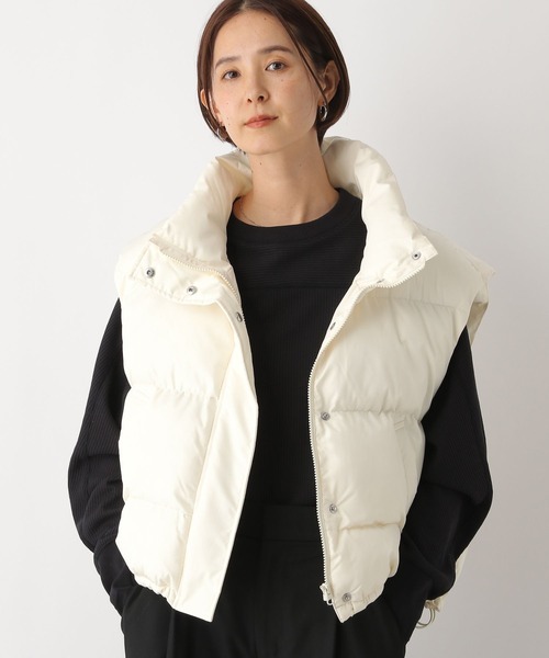 LEPSIM（レプシィム）の「エアサーマルワイドスタンドベスト　116902（ダウンベスト・レディース・ブラック/ベージュ/オフホワイト・FREE）」の16枚目の写真