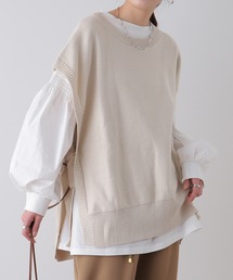 体型カバーニットベスト