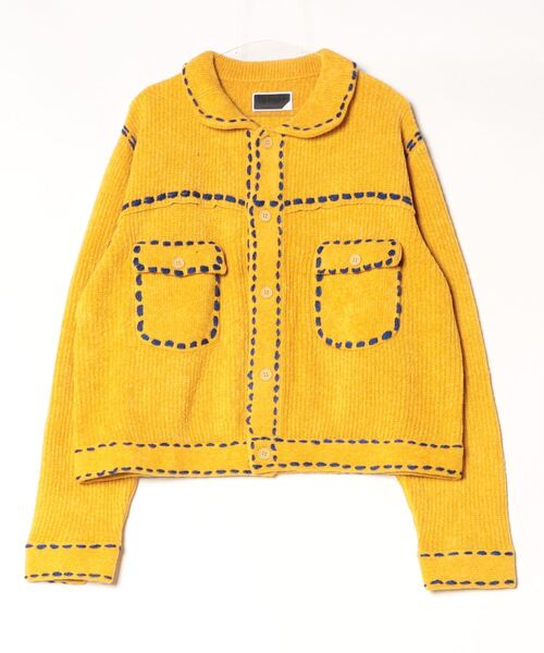 PHINGERIN（フィンガリン）の「PHINGERIN PG1 KNIT (PD-242-KN-011)（Tシャツ/カットソー・メンズ・ネイビー/マスタード/サックスブルー・LARGE/MEDIUM/SMALL）」の13枚目の写真