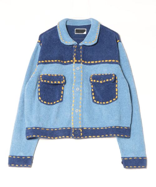 PHINGERIN（フィンガリン）の「PHINGERIN PG1 KNIT (PD-242-KN-011)（Tシャツ/カットソー・メンズ・ネイビー/マスタード/サックスブルー・LARGE/MEDIUM/SMALL）」の21枚目の写真