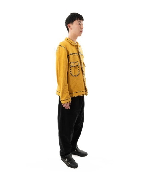 PHINGERIN（フィンガリン）の「PHINGERIN PG1 KNIT (PD-242-KN-011)（Tシャツ/カットソー・メンズ・ネイビー/マスタード/サックスブルー・LARGE/MEDIUM/SMALL）」の5枚目の写真