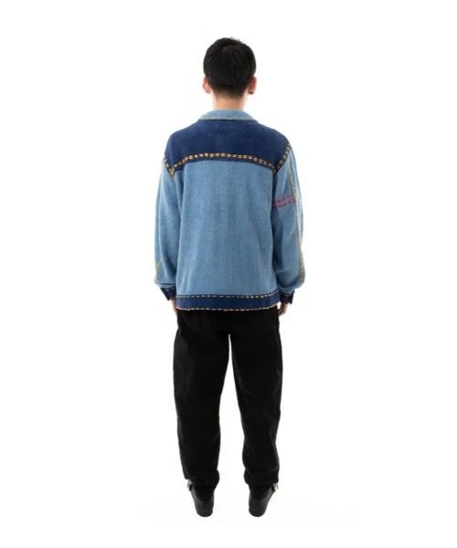 PHINGERIN（フィンガリン）の「PHINGERIN PG1 KNIT (PD-242-KN-011)（Tシャツ/カットソー・メンズ・ネイビー/マスタード/サックスブルー・LARGE/MEDIUM/SMALL）」の14枚目の写真