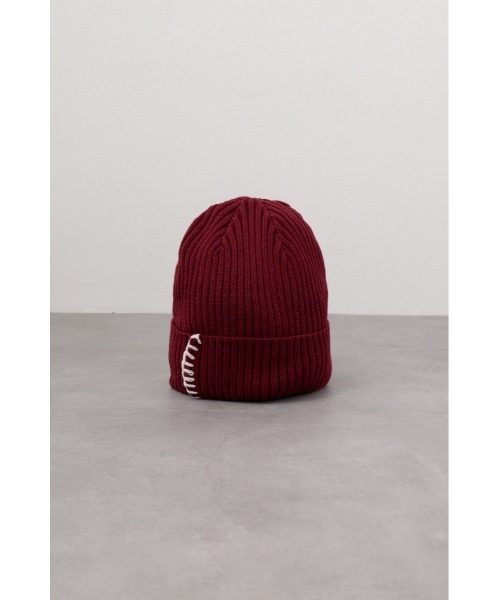 AZUL by moussy（アズールバイマウジー）の「ブランケットステッチニットキャップ（ニットキャップ/ビーニー・レディース・マジェンタ/ブラック・FREE）」の11枚目の写真
