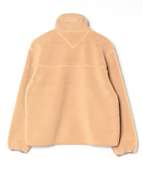 TOMMY HILFIGER（トミーヒルフィガー）の「レギュラーテディジップアップジャケット（その他アウター・レディース・ベージュ/ネイビー・X-SMALL/MEDIUM/SMALL）」の3枚目の写真