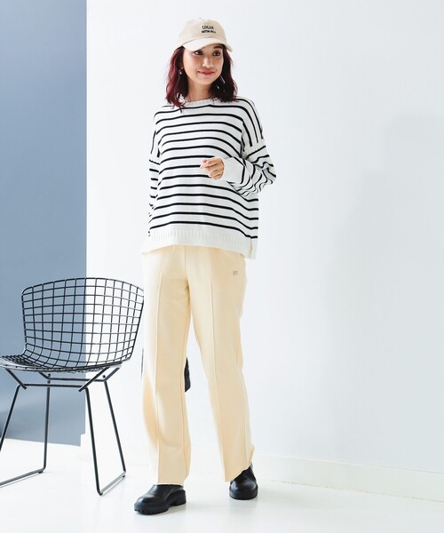 B:MING by BEAMS(ビーミングバイビームス)の「ボーダー フィッシャーマン ニット(ニット/セーター・レディース・ホワイト系その他2/ネイビー系/ホワイト系その他・ONE SIZE)」の11枚目の写真