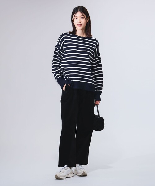 B:MING by BEAMS(ビーミングバイビームス)の「ボーダー フィッシャーマン ニット(ニット/セーター・レディース・ホワイト系その他2/ネイビー系/ホワイト系その他・ONE SIZE)」の20枚目の写真