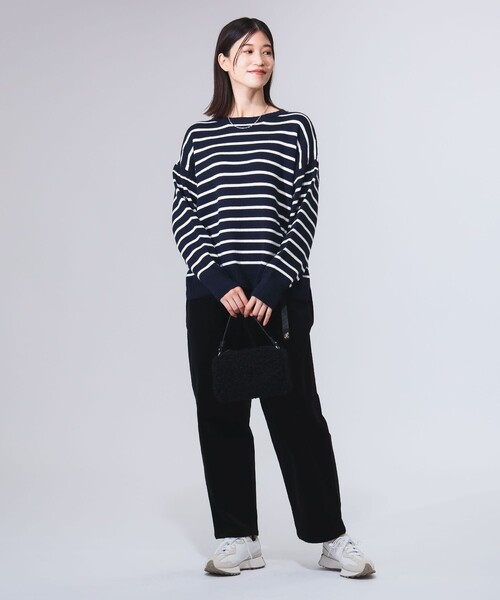 B:MING by BEAMS(ビーミングバイビームス)の「ボーダー フィッシャーマン ニット(ニット/セーター・レディース・ホワイト系その他2/ネイビー系/ホワイト系その他・ONE SIZE)」の21枚目の写真