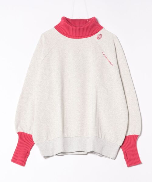 セール】Lee/リー リブタートルネック 2トーンスウェット ルーズ