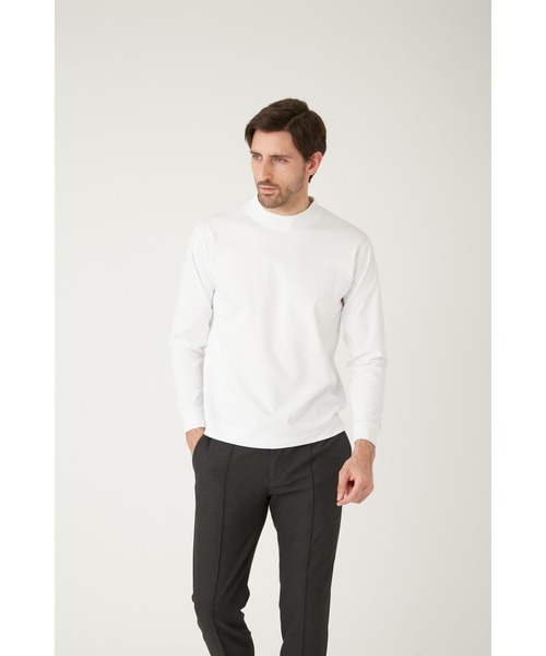 AOURE（アウール）の「PABLO モックネックロングスリーブ（Tシャツ 
