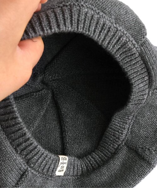 Ampersand（アンパサンド）の「ホイップ ニットベレー（ハンチング/ベレー帽・キッズ・ブラウン/グレー/ブラック/アイボリー・50/54/58）」の13枚目の写真