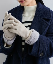 VIS | フェイクスェードファーグローブ(手袋)