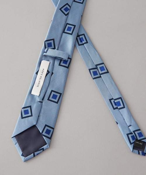 MEN'S MELROSE（メンズメルローズ）の「幾何柄模様ネクタイ（ネクタイ・メンズ・ブルー/グリーン/ワインレッド/ダークブルー/ネイビー・9）」の9枚目の写真