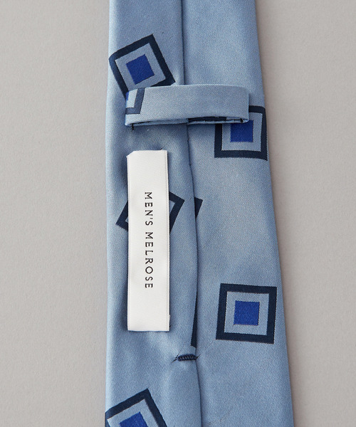 MEN'S MELROSE（メンズメルローズ）の「幾何柄模様ネクタイ（ネクタイ・メンズ・ブルー/グリーン/ワインレッド/ダークブルー/ネイビー・9）」の10枚目の写真