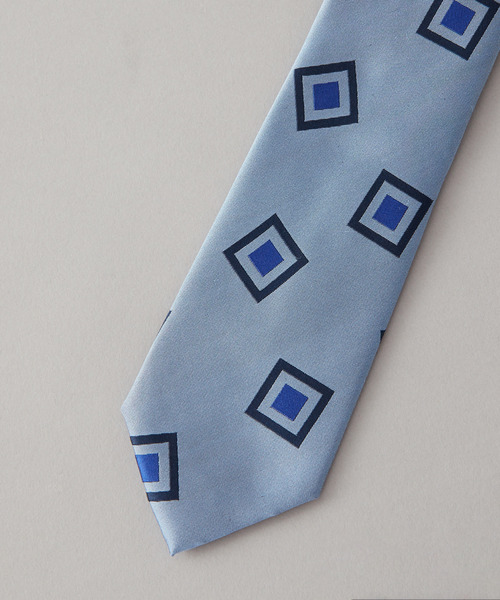MEN'S MELROSE（メンズメルローズ）の「幾何柄模様ネクタイ（ネクタイ・メンズ・ブルー/グリーン/ワインレッド/ダークブルー/ネイビー・9）」の11枚目の写真