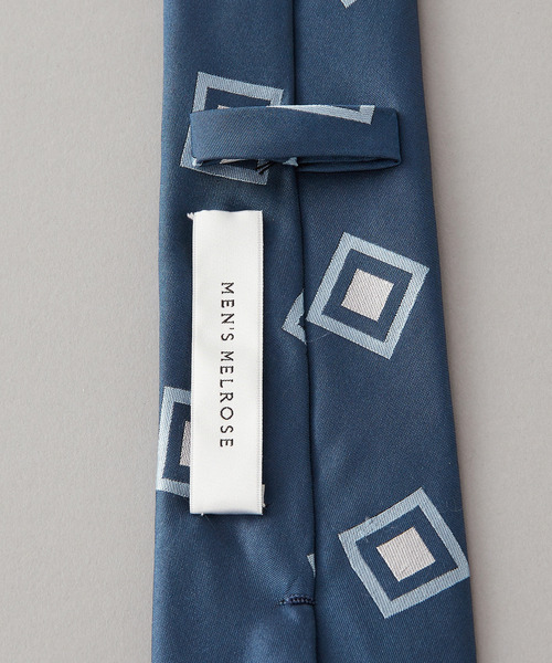 MEN'S MELROSE（メンズメルローズ）の「幾何柄模様ネクタイ（ネクタイ・メンズ・ブルー/グリーン/ワインレッド/ダークブルー/ネイビー・9）」の16枚目の写真