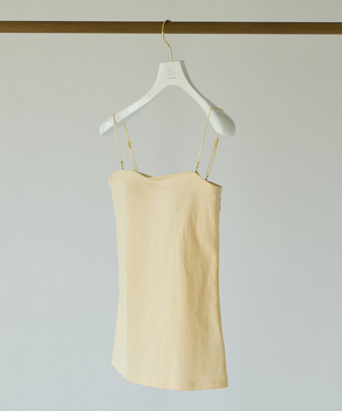 La boutique BonBon(ラブティックボンボン)の「【miki監修】カップ付2WAYキャミソール(キャミソール・レディース・アイボリー/ブラック/チャコールグレー/ホワイト/モスグリーン/ピンク/ライトベージュ/ライトグレー・FREE/PS)」の3枚目の写真