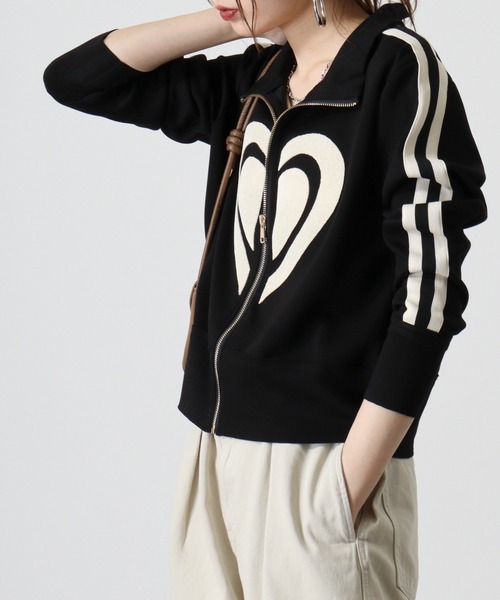 je crois soi ハートﾌﾛｯｷｰジップアップジャージ（ジャージ