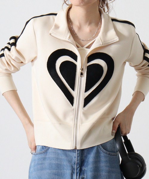 je crois soi ハートﾌﾛｯｷｰジップアップジャージ（ジャージ