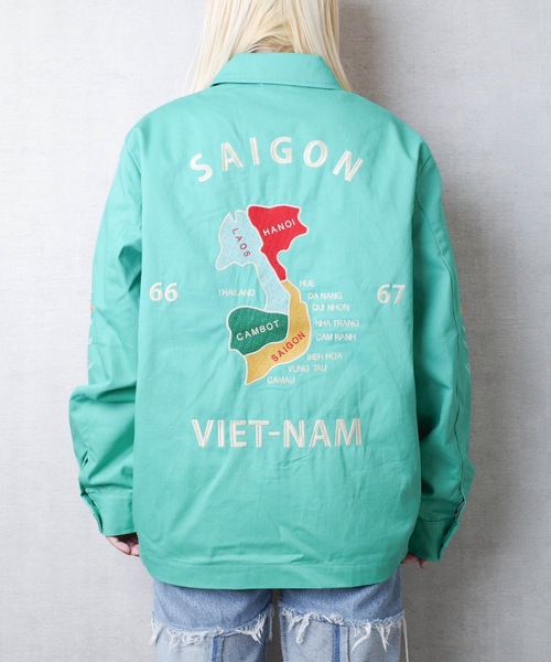 HOUSTON（ヒューストン）の「HOUSTON / VIETNAM JACKET / 51350 / 51351（スカジャン・レディース・その他2/その他1/その他3/その他5/その他4・X-LARGE/LARGE）」の22枚目の写真
