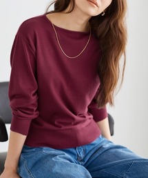 バーガンディ」に該当するレディースのニット/セーターファッション