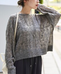 RONEL | 【RONEL】ロングスリーブシアーケーブルニット(ニット/セーター)