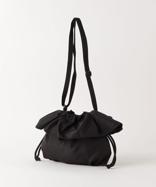 green label relaxing(グリーンレーベルリラクシング)の「GLR フリル 巾着 ポシェット(ショルダーバッグ・キッズ・ブラック/ピンク/ライム・FREE)」の14枚目の写真