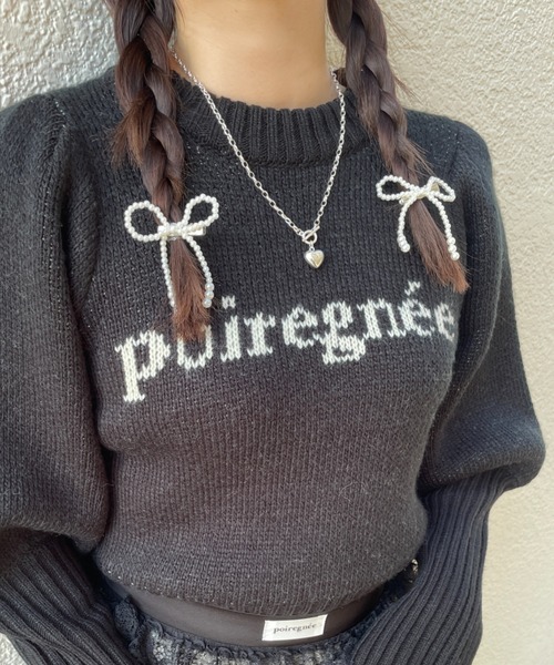 poiregnee（ポワニェ）の「［select］リボンヘアクリップ 2個セット（バレッタ/ヘアクリップ・レディース・シルバー/ホワイト・FREE）」の8枚目の写真