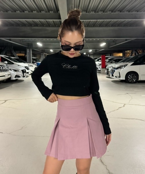 INTER FACTORY(インターファクトリー)の「樽井みか - プリーツミニス カート made in INTER FACTORY(スカート・レディース・ブラウン/カーキ/ピンク・SMALL/MEDIUM)」の14枚目の写真