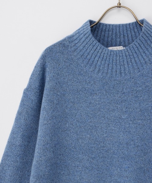 Honeys（ハニーズ）の「【ふんわりもちもち】ハイネックワンピース（ワンピース・レディース・ブルー/チャコール/モカ・S/M/L/LL）」の18枚目の写真