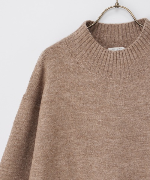 Honeys（ハニーズ）の「【ふんわりもちもち】ハイネックワンピース（ワンピース・レディース・ブルー/チャコール/モカ・S/M/L/LL）」の22枚目の写真