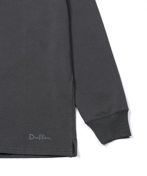 The DUFFER of ST.GEORGE（ザダファーオブセントジョージ）の「BASIC AWESOME TEE：ワンポイント ロングスリーブTシャツ ベーシックロンT（Tシャツ/カットソー・メンズ・チャコールグレー/ホワイト/ブラック・SMALL/MEDIUM/LARGE/X-LARGE）」の16枚目の写真