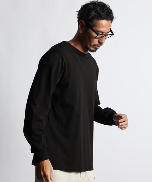 The DUFFER of ST.GEORGE（ザダファーオブセントジョージ）の「BASIC AWESOME TEE：ワンポイント ロングスリーブTシャツ ベーシックロンT（Tシャツ/カットソー・メンズ・チャコールグレー/ホワイト/ブラック・SMALL/MEDIUM/LARGE/X-LARGE）」の20枚目の写真