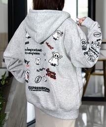 パーカー（ホワイト/白色系・ジップアップ）ファッション通販