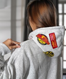 パーカー（ホワイト/白色系・ワンポイント）ファッション通販