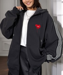 LE SSERAFIM x ZOZOTOWN フード付きパーカー M ブラック パーカー