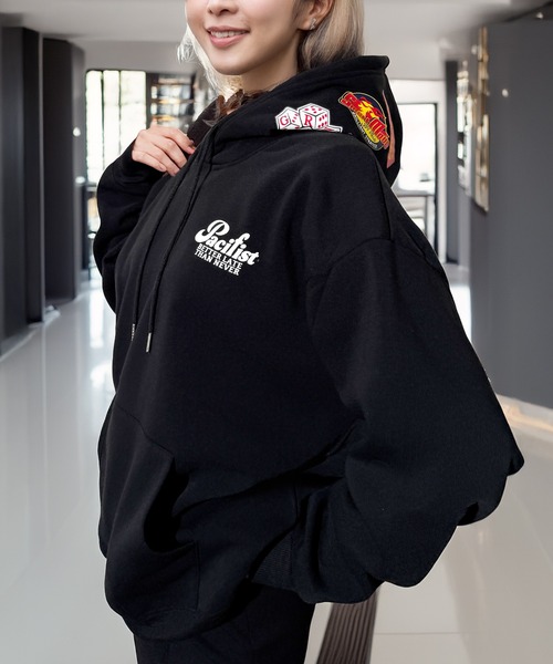 セール】レトロ グラフィック サガラ刺繍 フード 袖ロゴ アソート