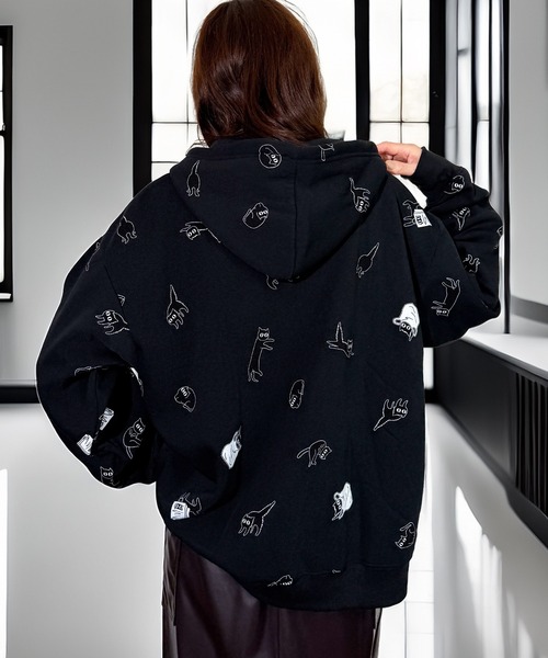 セール】初売り 一目惚れ チル映え グラフィック フード 袖 ロゴ 暖か