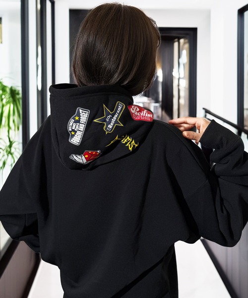 セール】レトロ グラフィック サガラ刺繍 フード 袖ロゴ アソート