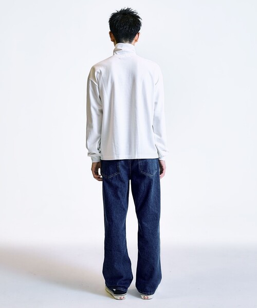 City Ambient Products(シティアンビエントプロダクツ)の「City Ambient Products: フライス タートルネック ロングスリーブ Tシャツ(Tシャツ/カットソー・メンズ・ブラック/ホワイト・SMALL/MEDIUM/LARGE)」の5枚目の写真