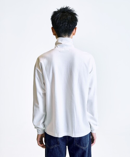 City Ambient Products(シティアンビエントプロダクツ)の「City Ambient Products: フライス タートルネック ロングスリーブ Tシャツ(Tシャツ/カットソー・メンズ・ブラック/ホワイト・SMALL/MEDIUM/LARGE)」の9枚目の写真