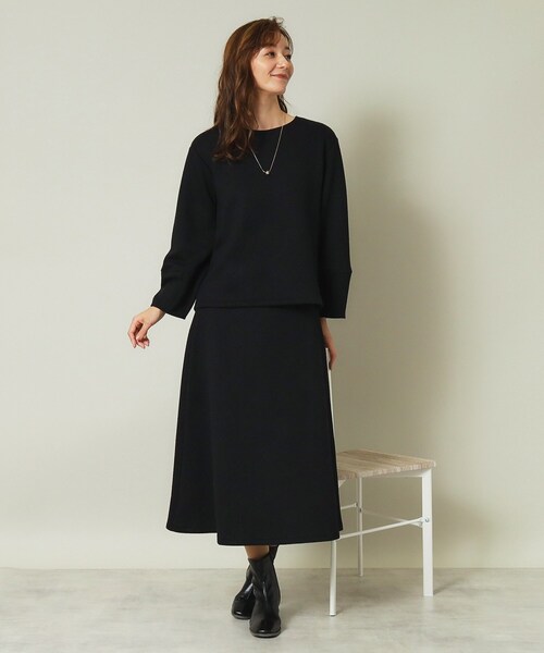 ITS'DEMO（イッツデモ）の「◆【セットアップ可／手洗い可】ふくれジャカードプルオーバー（Tシャツ/カットソー・レディース・アイボリー/ブラック/ボルドー/ベージュ・00）」の15枚目の写真