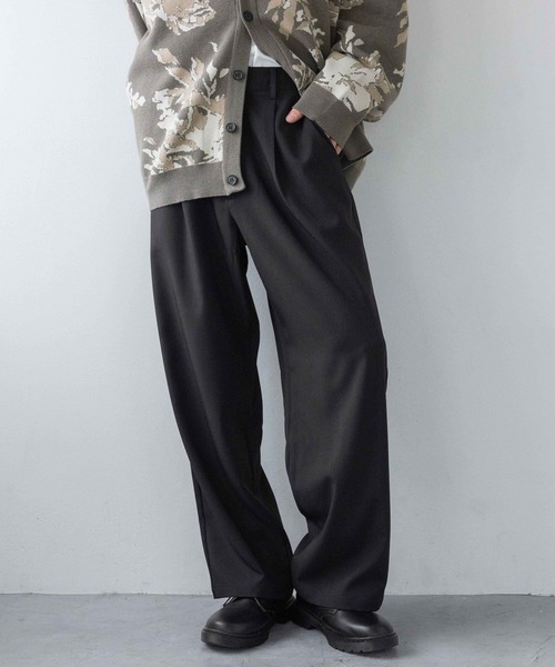 LOWRYS FARM(ローリーズファーム)の「TWILLワイドパンツ 260076(その他パンツ・メンズ・ブラック/ベージュ/グレー・MEDIUM/LARGE)」の1枚目の写真