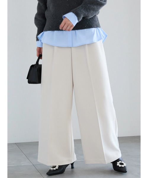 【セール】ワイドシルエットスラックス（その他パンツ）｜Te chichi（テチチ） 5,173円