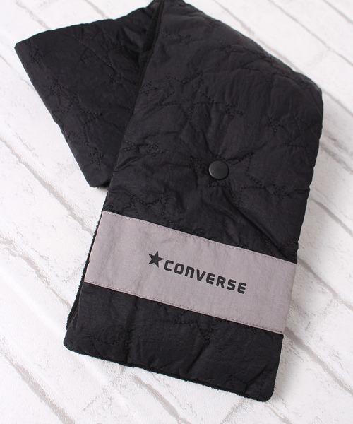 ALWAYS GOOD TIME(オルウェイズグッドタイム)の「【CONVERSE/コンバース】キルティングマフラー(マフラー・レディース・ブラック/オフホワイト・ONE)」の6枚目の写真