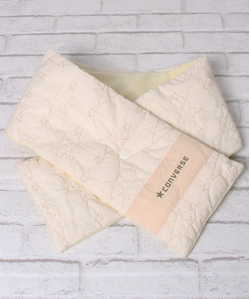 ALWAYS GOOD TIME(オルウェイズグッドタイム)の「【CONVERSE/コンバース】キルティングマフラー(マフラー・レディース・ブラック/オフホワイト・ONE)」の3枚目の写真