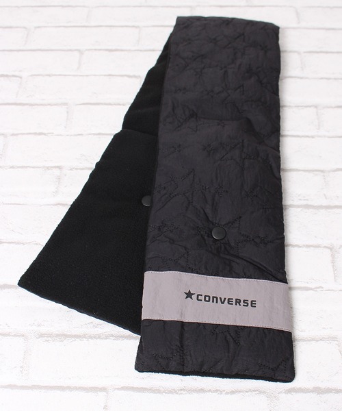 ALWAYS GOOD TIME(オルウェイズグッドタイム)の「【CONVERSE/コンバース】キルティングマフラー(マフラー・レディース・ブラック/オフホワイト・ONE)」の5枚目の写真