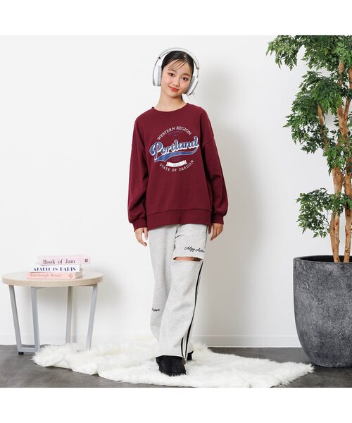 algy（アルジー）の「サークルロゴトレーナー（スウェット・キッズ・ブラック/オフホワイト/エンジ・XX-SMALL/X-SMALL/SMALL/MEDIUM）」の4枚目の写真